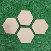 4 INCH HEXAGONE MDF 4MM DEPTH (4 PC.)